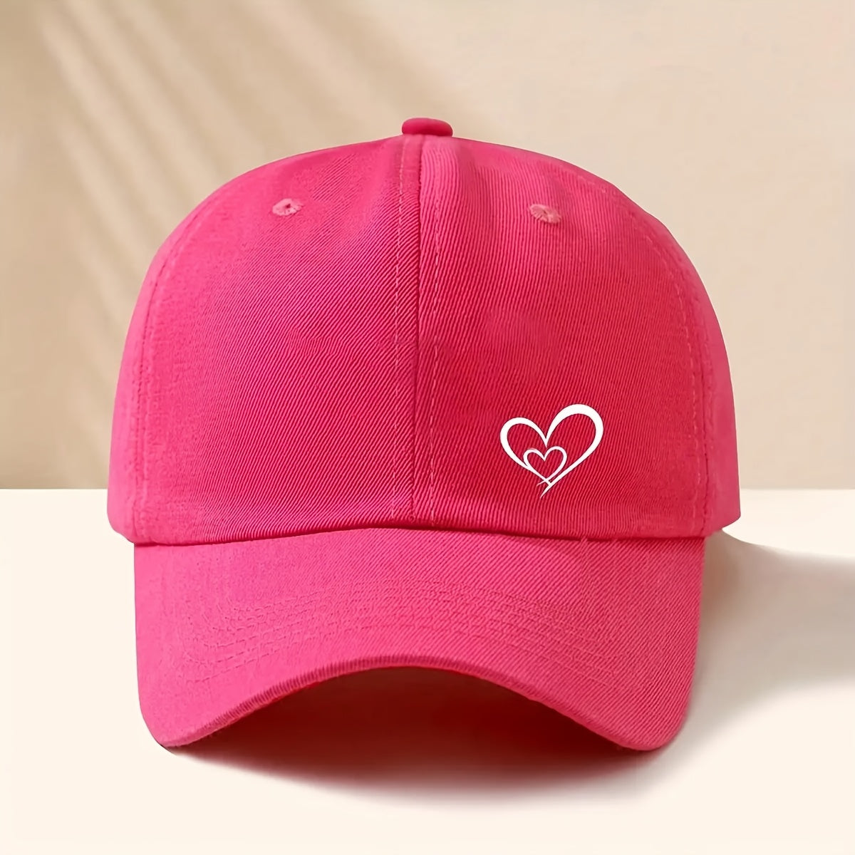 Unisex Breathable Baseball Cap for All Seasons, Fitted Polyester