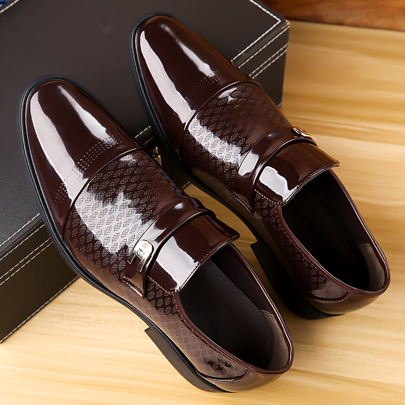 Men's Business Casual Slip-On Shoes with Soft Rubber Sole