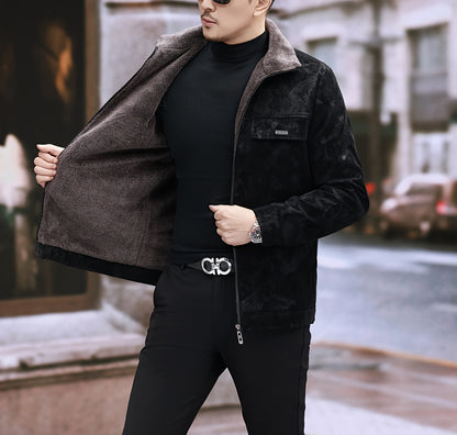 Men's Heavyweight Winter Jacket - Thermal Insulated Coat with Full-Zip Closure, Formal Office & Casual Outerwear - Polyester Lining - Non-Stretch Fabric - Professional Administrative Jacket for Cold Weather