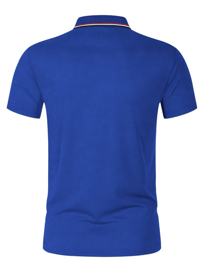 Golf Print Polo վերնաշապիկ, տղամարդու վերնաշապիկ, ամառային պատահական կարճաթև վերնաշապիկ