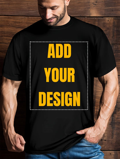 Men's Custom 3D Print T-Shirt - Quick-Dry Breathable Crew Neck