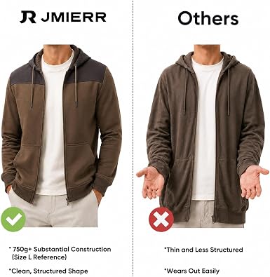 JMIERR Men's Lightweight Colorblock Zip Hoodie Jacket