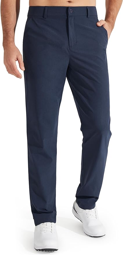 Men's Stretch Golf Pants Lightweight Casual Work Trousers