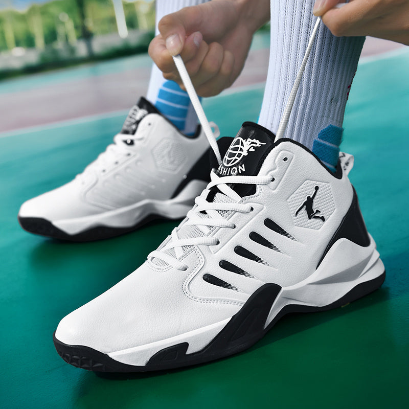 Breathable Comfortable Basketball Shoes | Non-Slip Durable Tennis Shoes, Road Running Shoes, Fitness Training Shoes, Mid-Top Design, All-Season, Unisex - MINZHE YL - ayq
