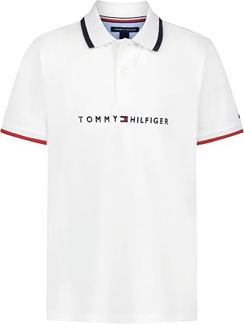 Tommy Hilfiger Boys' Short Sleeve Polo Shirt – Soft Pique Fabric