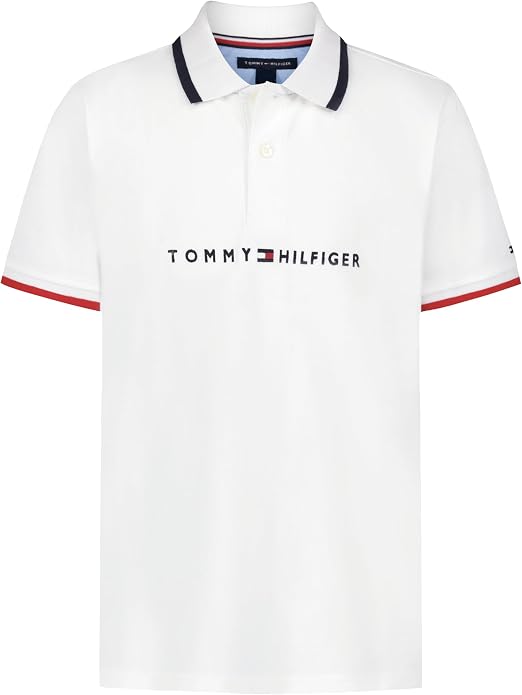 Tommy Hilfiger Boys' Short Sleeve Polo Shirt – Soft Pique Fabric