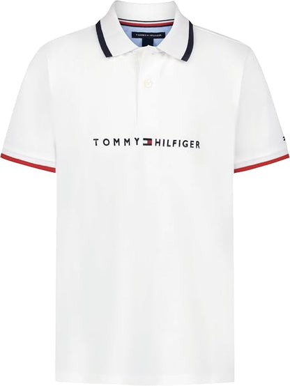 Tommy Hilfiger Boys' Short Sleeve Polo Shirt – Soft Pique Fabric
