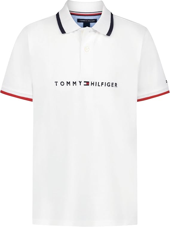 Tommy Hilfiger Boys' Short Sleeve Polo Shirt – Soft Pique Fabric