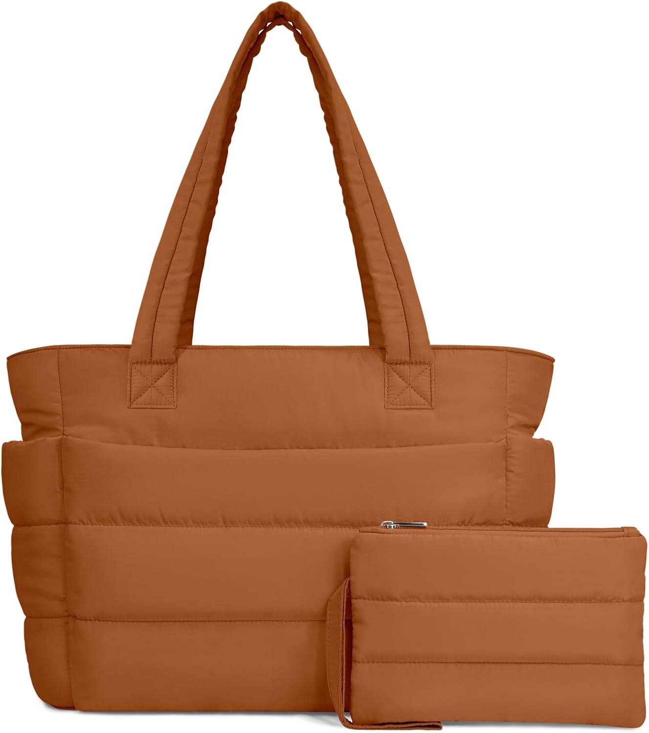 Lightweight Quilted Puffer Tote Bag for Women, Travel & Work