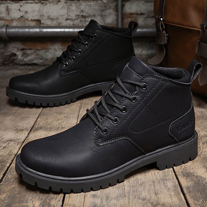 Men's Lightweight Casual Vintage Ankle Boots with Soft Sole