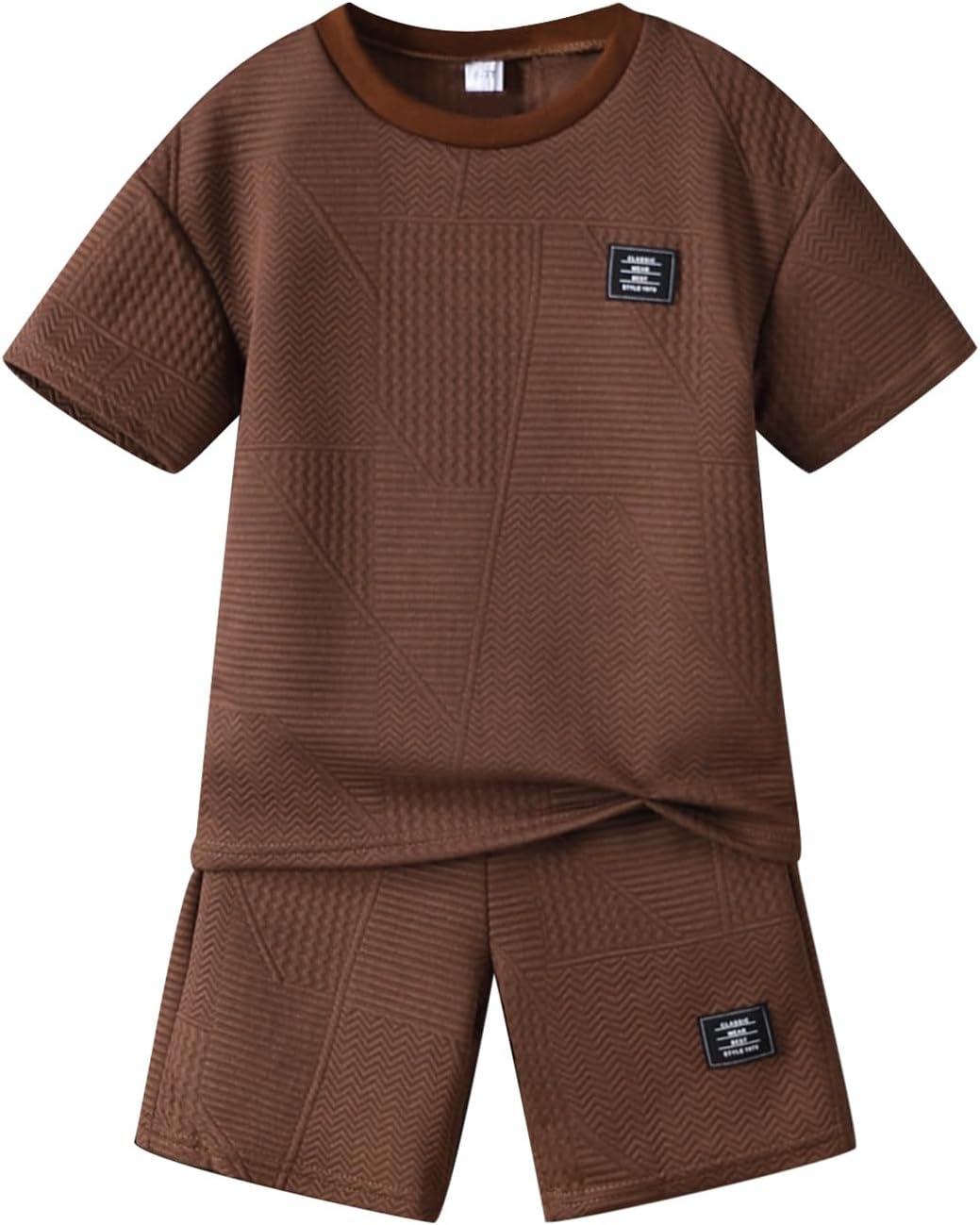 Boys Summer Short Sleeve Top & Shorts Set Casual Outfit