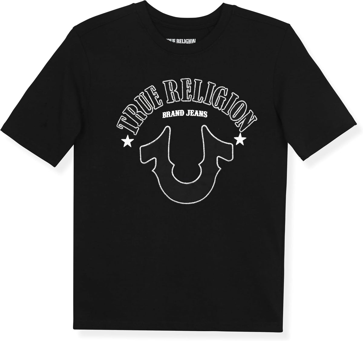True Religion տղաների գրաֆիկական բամբակյա շապիկ՝ ոճային, ամենօրյա