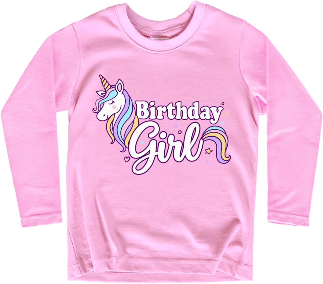 Girls Unicorn Birthday Shirt Toddler Party Tee 1-7 Years