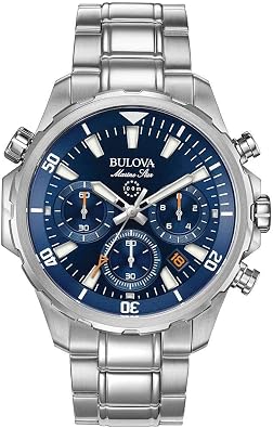 Bulova Men's Marine Star Chronograph Stainless Steel Watch