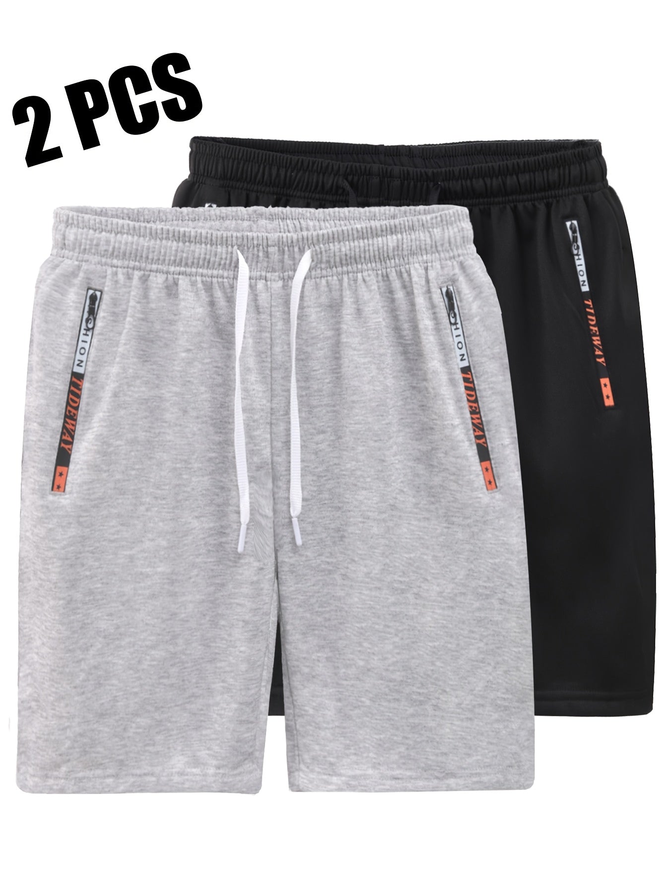 Men's Casual Outdoor Sports Shorts with Zippered Pockets