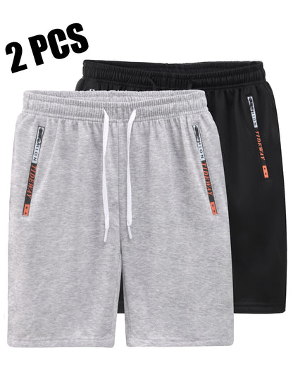Men's Casual Outdoor Sports Shorts with Zippered Pockets