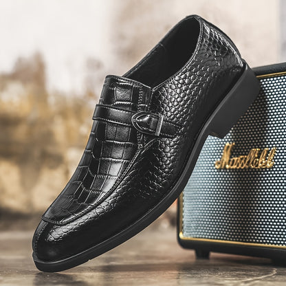 Men's Casual Business Lace-Up Shoes All-Season PU Leather