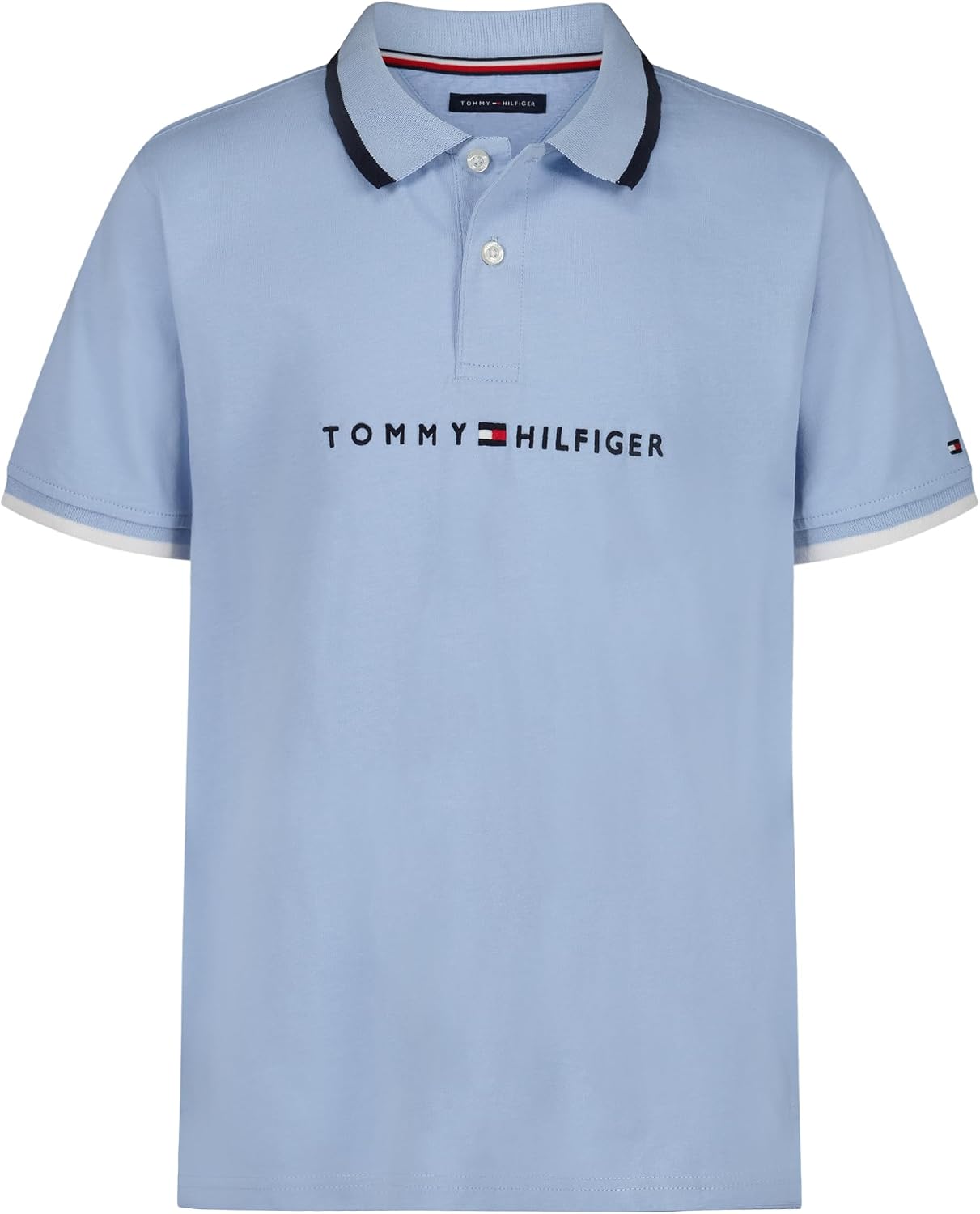 Tommy Hilfiger Boys' Short Sleeve Polo Shirt – Soft Pique Fabric