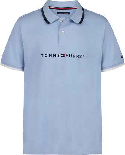 Tommy Hilfiger Boys' Short Sleeve Polo Shirt – Soft Pique Fabric