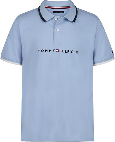 Tommy Hilfiger Boys' Short Sleeve Polo Shirt – Soft Pique Fabric