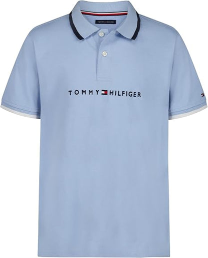 Tommy Hilfiger Boys' Short Sleeve Polo Shirt – Soft Pique Fabric
