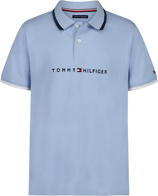 Tommy Hilfiger Boys' Short Sleeve Polo Shirt – Soft Pique Fabric