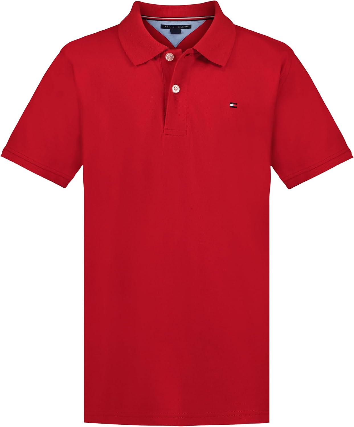 Tommy Hilfiger Boys' Short Sleeve Polo Shirt – Soft Pique Fabric