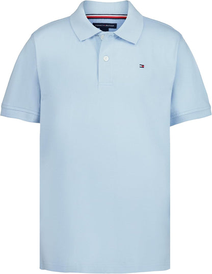 Tommy Hilfiger Boys' Short Sleeve Polo Shirt – Soft Pique Fabric