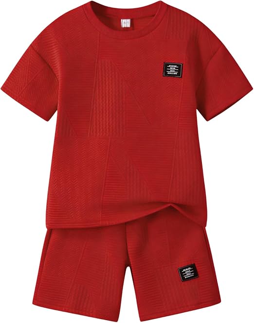 Boys Summer Short Sleeve Top & Shorts Set Ages 6-12