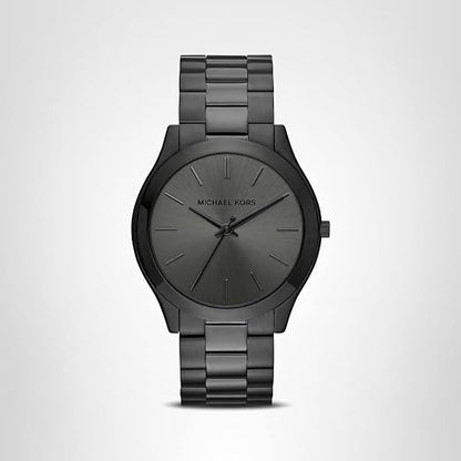 Men’s Slim Runway Beige Gold-Tone Stainless Steel Watch