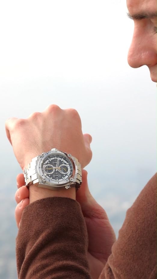 Bulova Men's Icon Quartz Chronograph Watch with Curved Crystal
