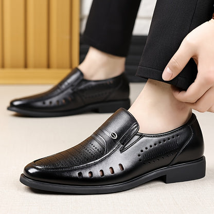 Men's Summer Slip-On Oxford Shoes Breathable Non-Slip Casual Business