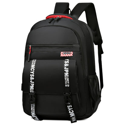 Casual Backpack, Men's Simple Shoulder Bag, Men's Large Capacity Middle School Student Backpack, Computer Travel Bag