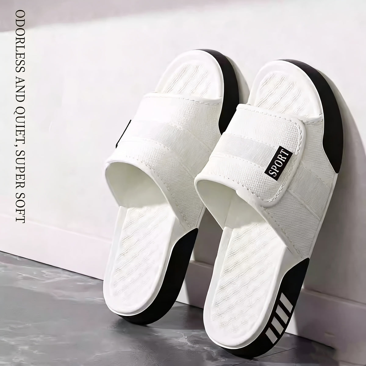 Men's Sporty EVA Cloud Slides with 3cm Non-Slip Sole
