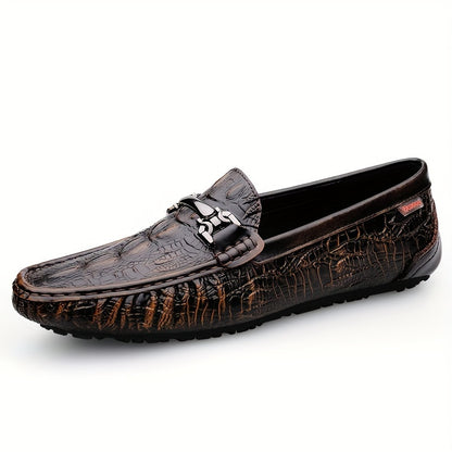 Men's Casual Penny Loafers Slip-On Leather Driving Shoes