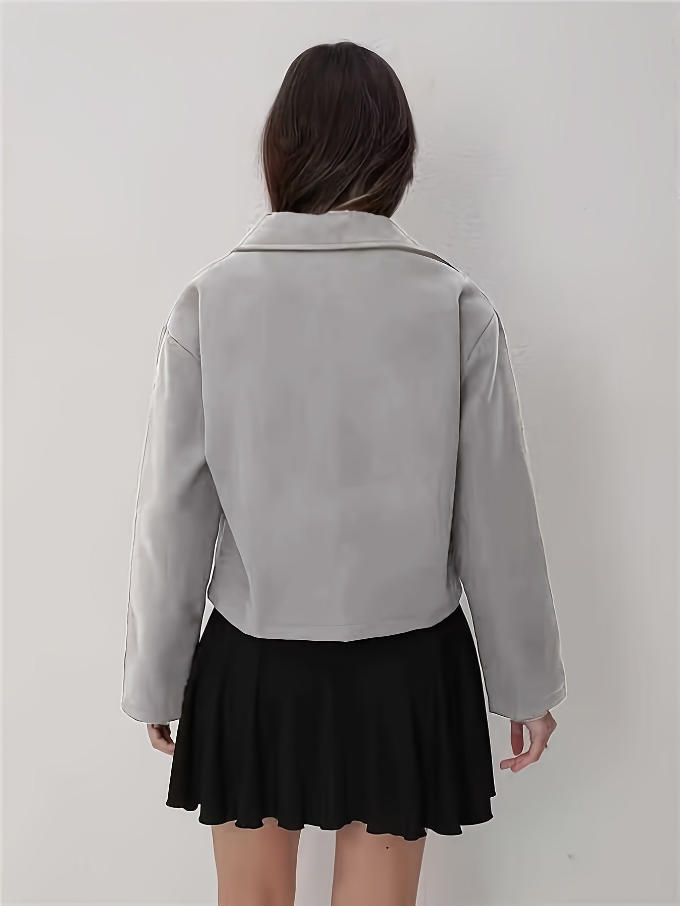 Women'S Olive Green Bomber Jacket with Zipper Front, Long Sleeves, and Pockets - Casual Style, All-Season Wear, Polyester Blend, Machine Washable, Casual Outerwear | Zippered Jacket | Polyester Blend Jacket, High Neck Hoodie/