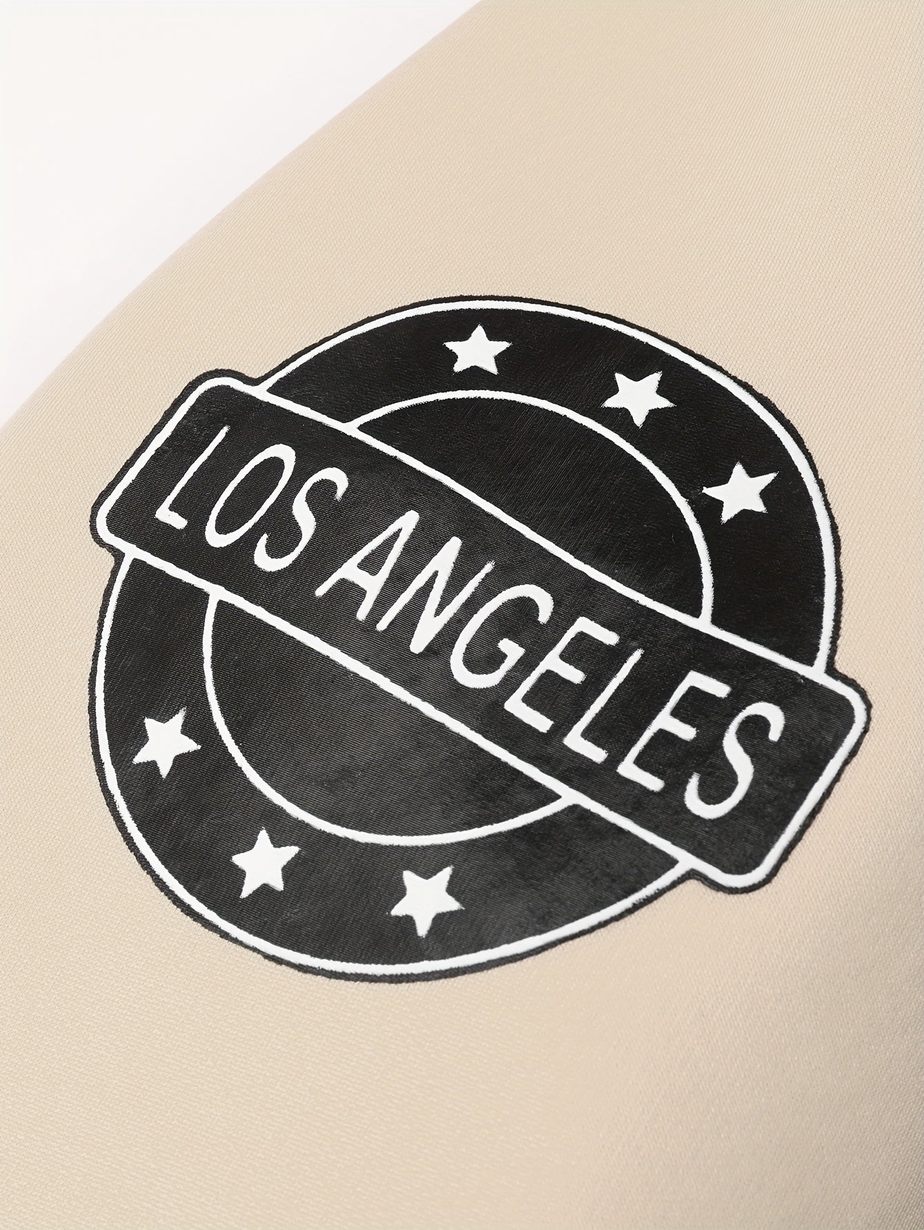 Men'S Cozy Fleece-Lined Hooded Jacket with "LA" Lettering - & Yellow Color Block, Zip-Up Casual Outerwear, Long Sleeves, Pockets, Perfect for Fall & Winter, Casual Winter Wear | Hooded Jacket | Zippered Jacket