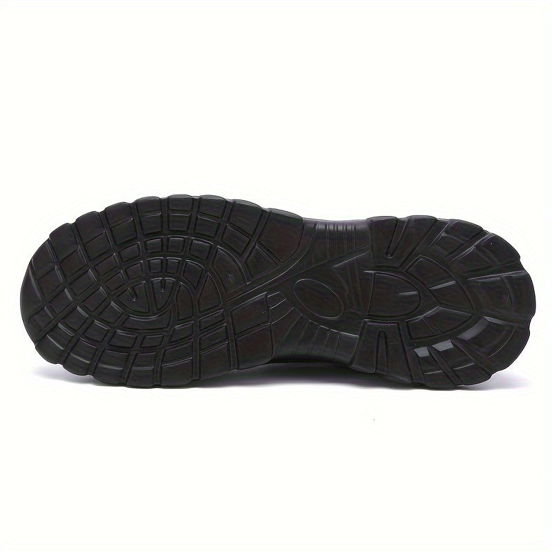 Men's Solid Trendy Hiking Shoes Non Slip Durable For Outdoor Climbing Camping All Seasons