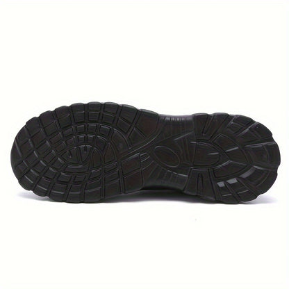 Men's Solid Trendy Hiking Shoes Non Slip Durable For Outdoor Climbing Camping All Seasons