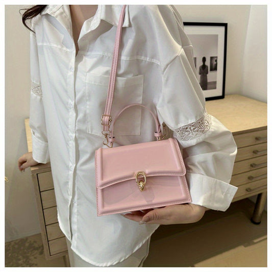 Կանացի խաչաձև պայուսակ. անջատվող երկար ժապավեն, վինտաժային մինիմալիստական ​​դիզայն՝ ոսկեգույն ճարմանդով, պոլիեսթերային աստառ + 5 գունային տարբերակ, թեթև և գործնական, հարմար է ինչպես առօրյա, այնպես էլ մասնագիտական ​​առիթների համար։