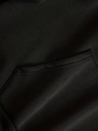 Men's Christmas Hooded Sweatshirt with Rudolph & Santa Print - Thickened Winter Pullover Hoodie, Warm Long Sleeve Casual Sweater for Skiing, Parties, Team Events - Machine Washable (Couple Matching, Unisex Style)