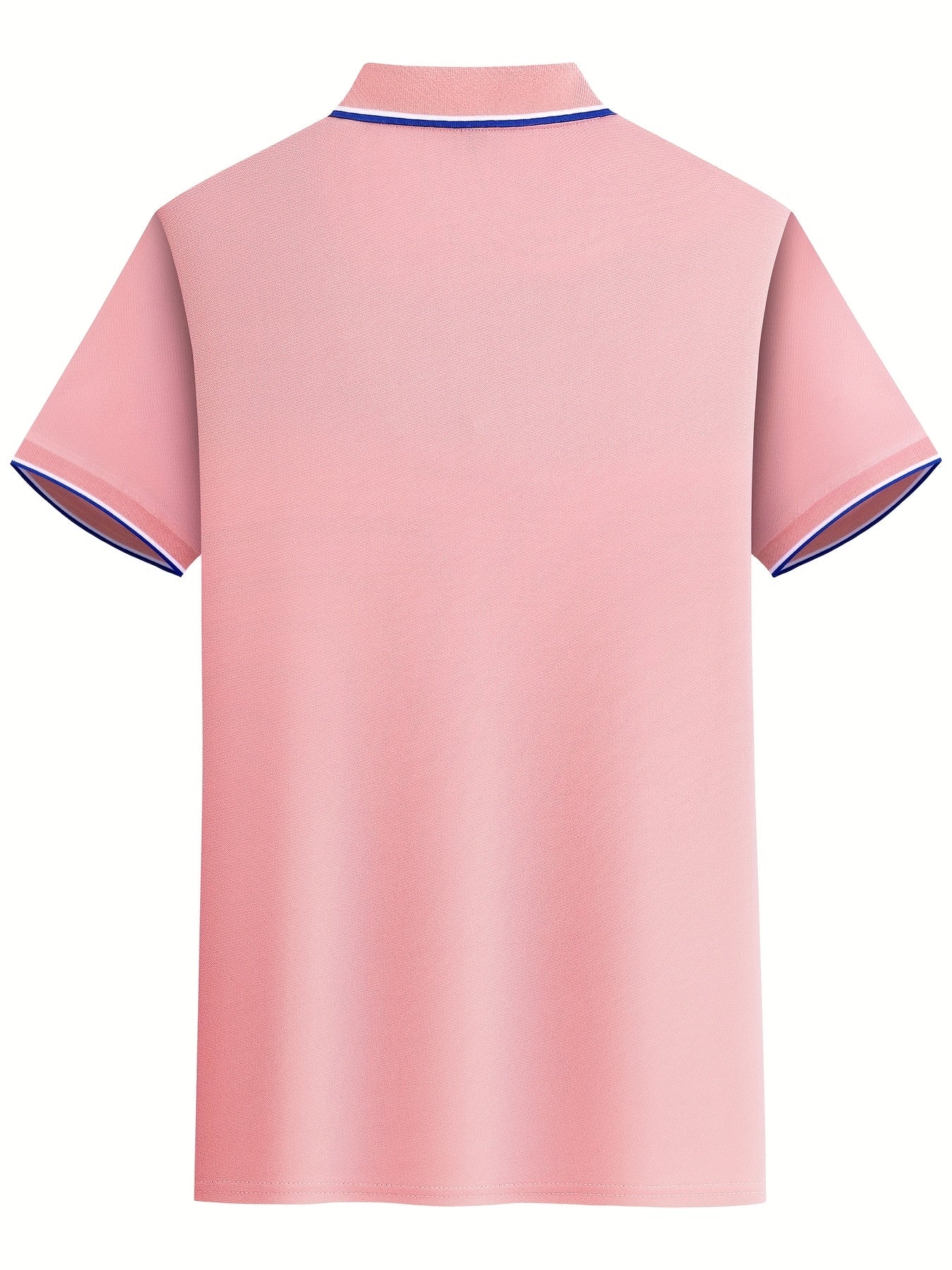 Men'S Comfortable POLO Shirt | Classic Button-Up Lapel Collar, Casual Style, Short Sleeve, Solid Color - ayq