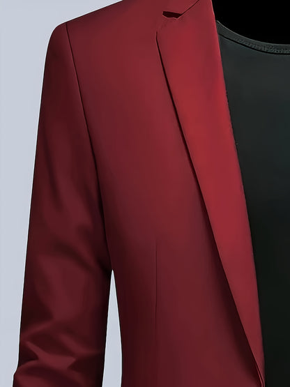 Men's 3-Piece Suit Set for Office & Formal Events