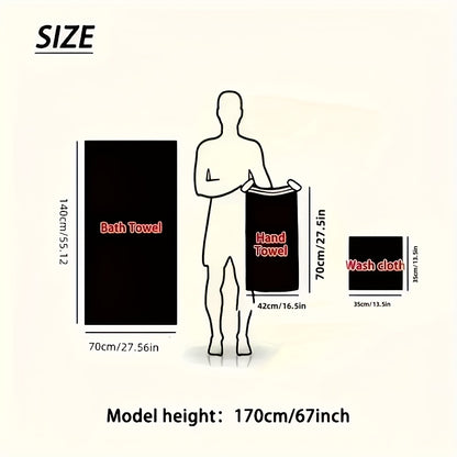 8pcs Super Soft Coral Bath Towel Set, Crown Embroidery, 2pcs 70 X 140Cm Bath Towels, 2pcs 42 X 70 Cm Hand Towels, 4pcs 35 X 35 Cm Washcloths, Quick-Drying, Fast-Absorbing, Lightweight, Perfect for Home, Hotel And Spa Use, Out - ayq