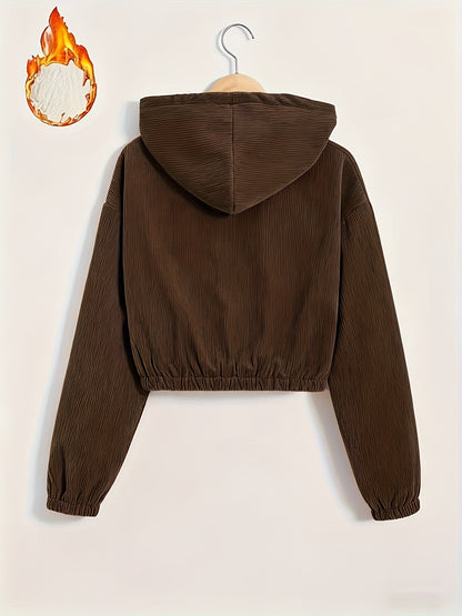 Կանացի սև գլխարկով բաճկոն՝ բրդյա աստառով - Ձմեռային վերարկու՝ ամբողջական կայծակաճարմանդով, առջևի ամբողջական կայծակաճարմանդով փակվող, կայծակաճարմանդով գրպաններ, լվացքի մեքենայով լվացվող արտաքին պատյան