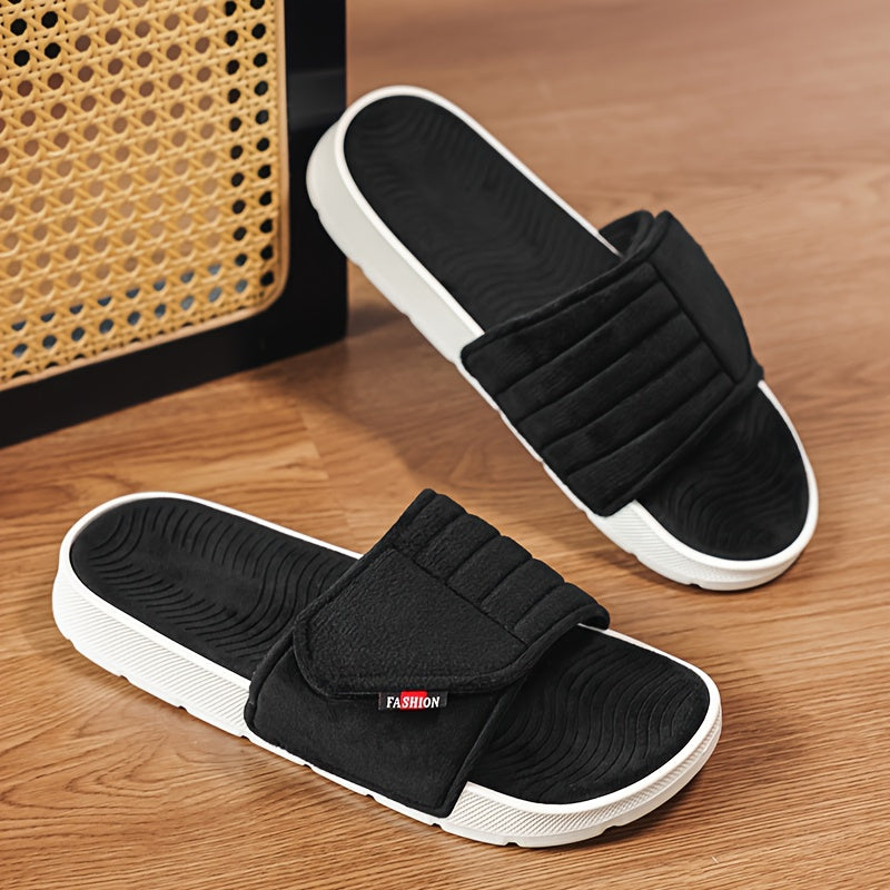 Comfortable All-Season Microfiber Couple's Casual Slippers