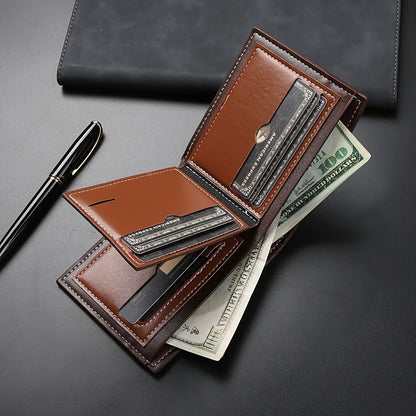 Travel Accessories Travel Wallet Premium Men's Card Holder Daily Use ID Case with 8 Card Slots Unisex Ticket Holder Coin Purse Suitable for and Middle-Aged Christmas Gift