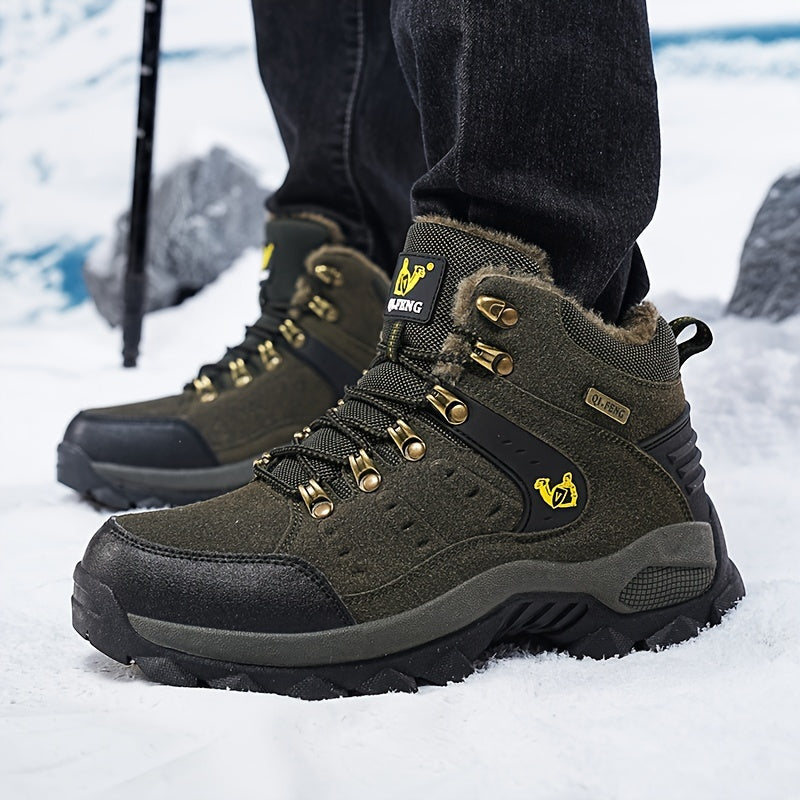 Winter Plus Velvet Warm Outdoor Hiking Shoes Men And Women Casual Sports Shoes Couples Large Size Shoes