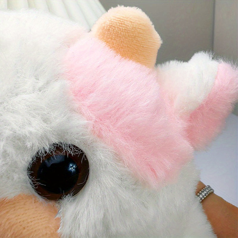 Adorable Pink Cow Plush Toy for Home Decor and Office Display
