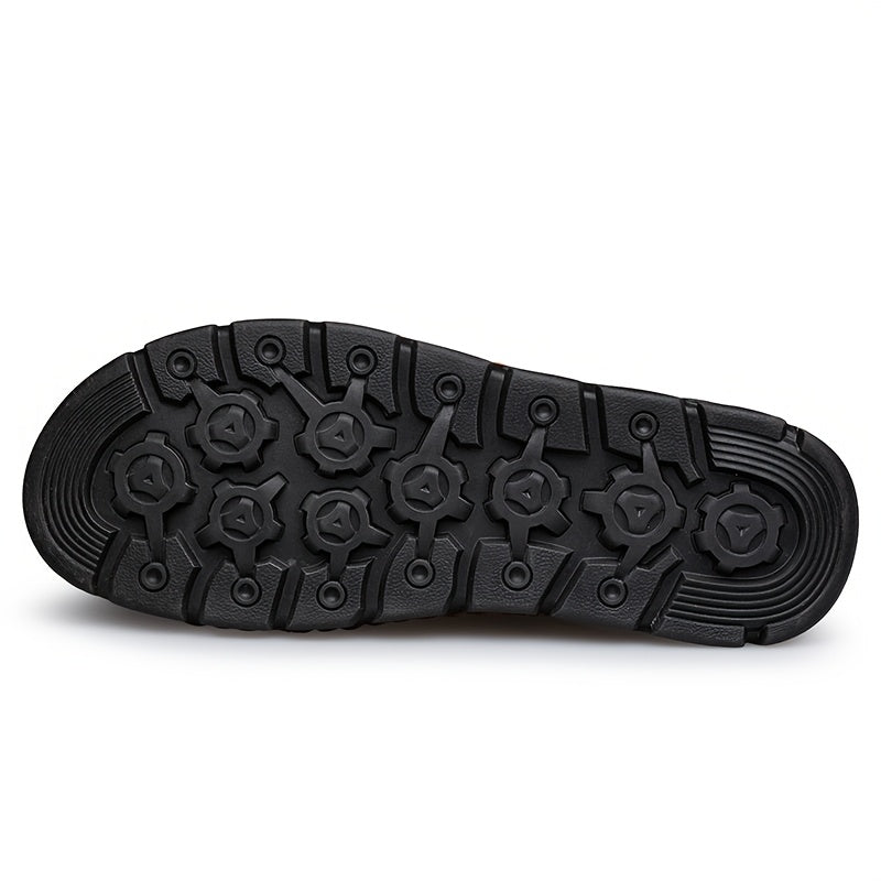 Men's Casual Lace-Up Chukka Boots with Rubber Sole
